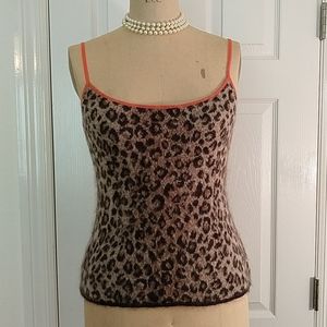Moda Mario Knit Leopard Mohair Camisole